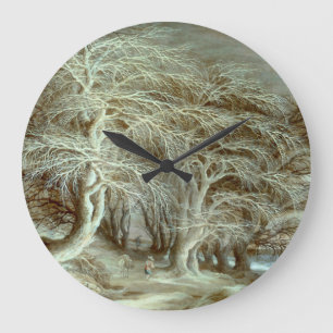 Winter Landscape Gijsbrecht Leytens Large Clock