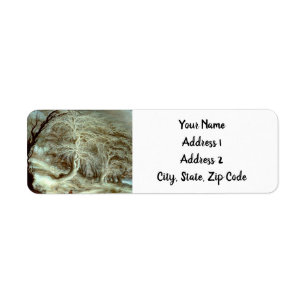 Winter Landscape Gijsbrecht Leytens Return Address Label