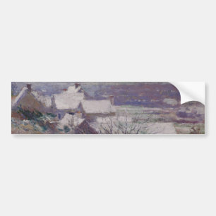 Winter Landscape (Giverny, Normandy, France) Bumper Sticker