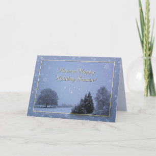 Winter Landscape Holiday Card