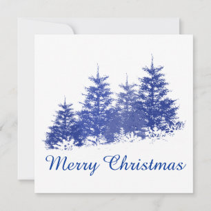 Winter landscape holiday card