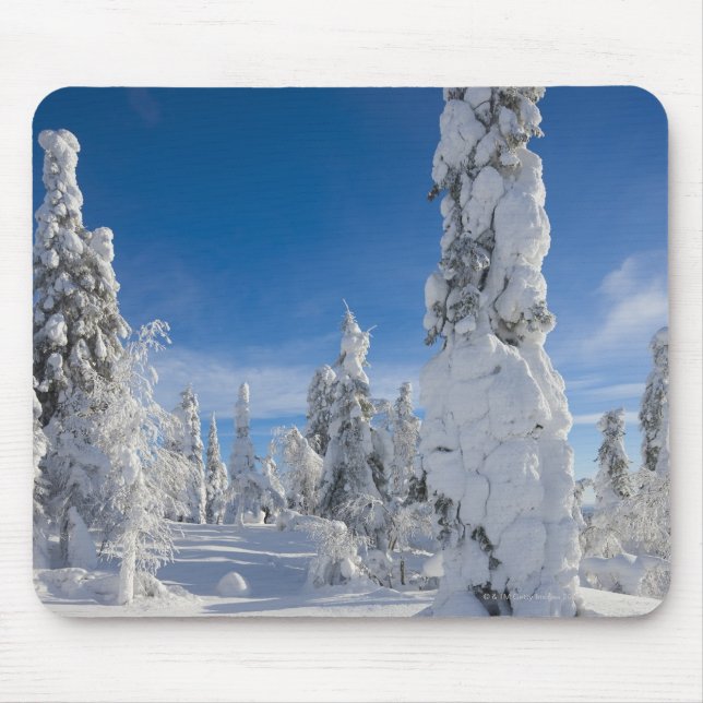 Winter landscape in Lappland Mouse Pad (Front)
