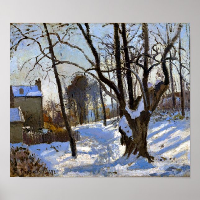 Winter Landscape in Loiveciennes Camille Pissarro  Poster (Front)