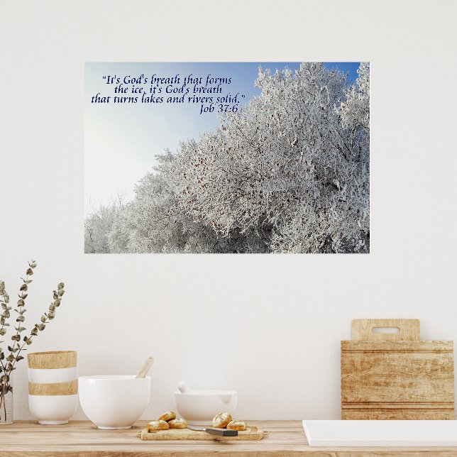 Winter Landscape Inspirational Poster (Kitchen)