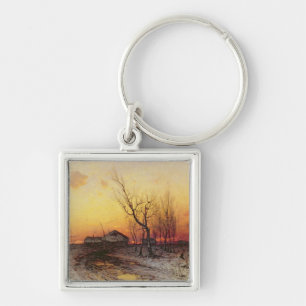 Winter Landscape Key Ring
