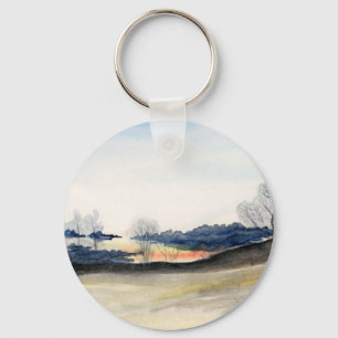 Winter Landscape Key Ring