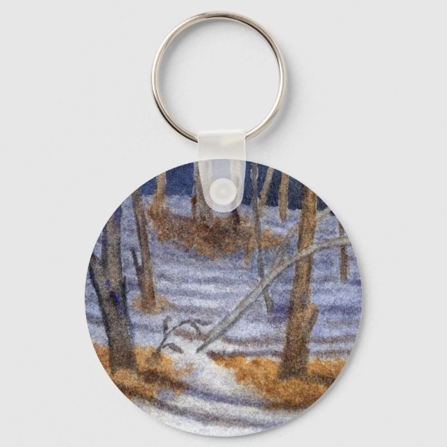 Winter Landscape Keychain (Front)