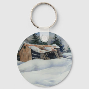 Winter Landscape Keychain