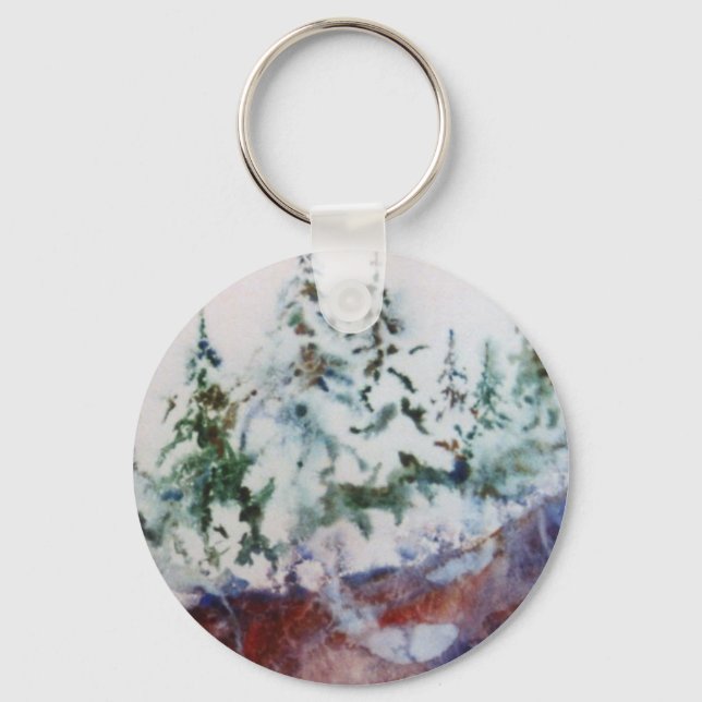 Winter Landscape Keychain (Front)