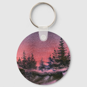 Winter Landscape Keychain