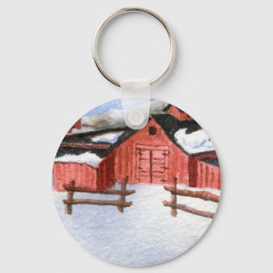 Winter Landscape Keychain