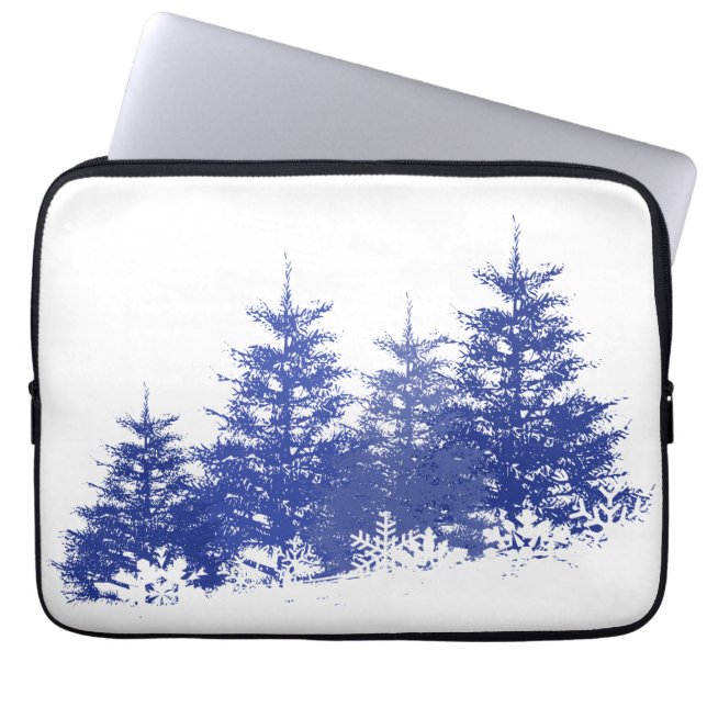 Winter landscape laptop sleeve (Front)