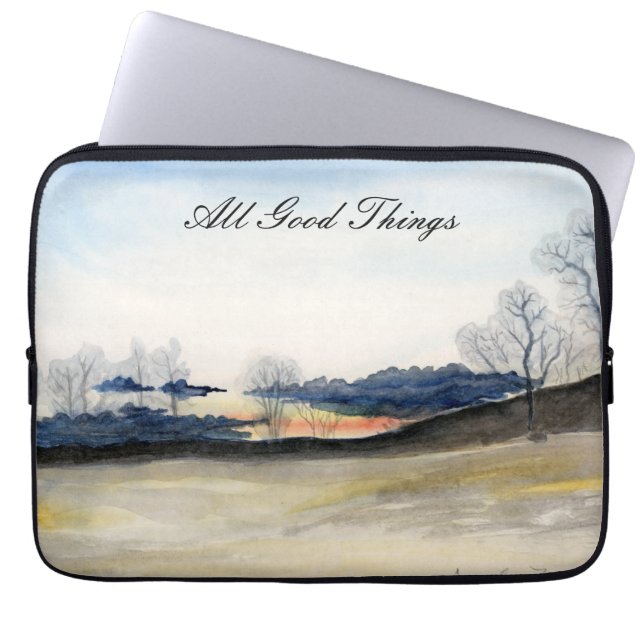 Winter Landscape Laptop Sleeve (Front)