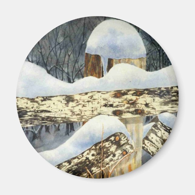 Winter Landscape Magnet (Front)