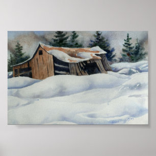 Winter Landscape Mini-Poster Poster