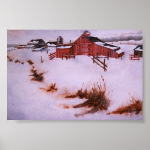Winter Landscape Mini-Poster Poster