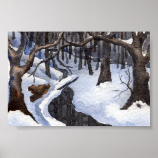 Winter Landscape Mini-Poster Poster