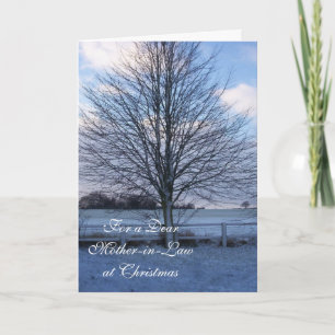 Winter Landscape Mother-in-Law Christmas Holiday Card