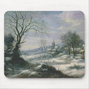 Winter landscape mouse pad