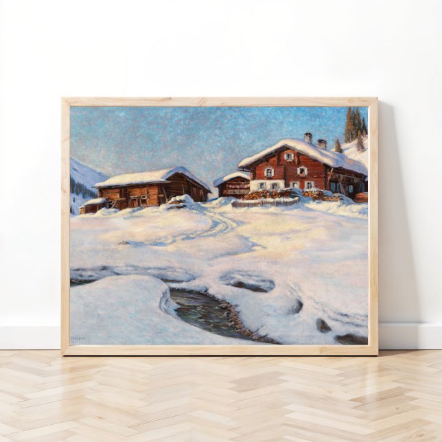 Winter Landscape near Davos, Fine Art Poster (Creator Uploaded)