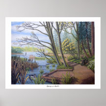 Winter Landscape Painting 9 Eagles Cheakamus River