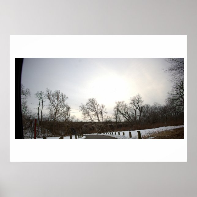 Winter Landscape Photo Poster (Front)