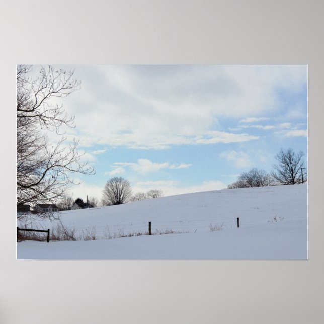 Winter Landscape Photo Poster (Front)