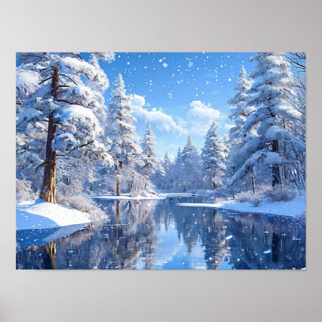 Winter landscape poster (Front)