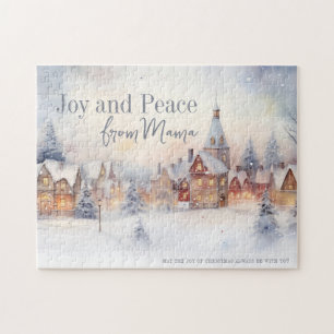 Winter Landscape Snow Christmas Gift Jigsaw Puzzle