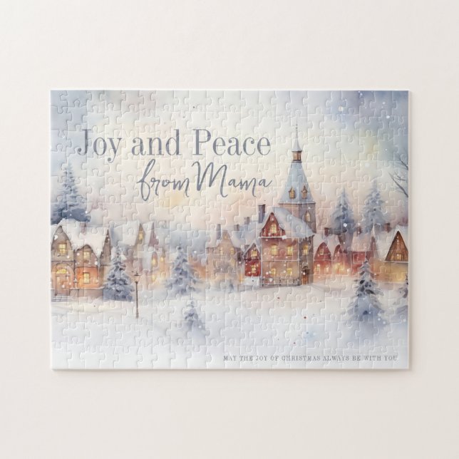 Winter Landscape Snow Christmas Gift Jigsaw Puzzle (Horizontal)