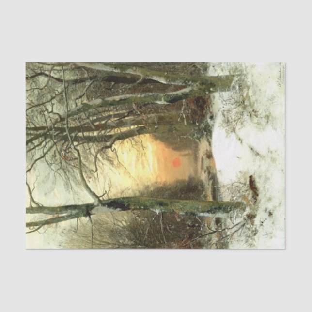 Winter Landscape Tissue Paper (Front)