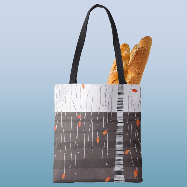 Winter Landscape Tree Art Tote Bag (Winter landscape art tote bag)