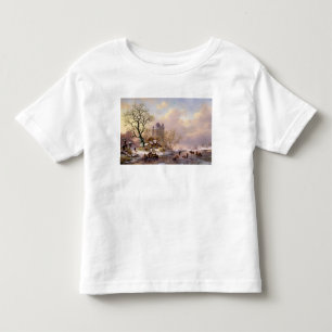 Winter Landscape with a Castle Toddler T-Shirt