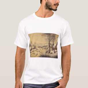 Winter landscape with bird trap by Pieter Brueghel T-Shirt