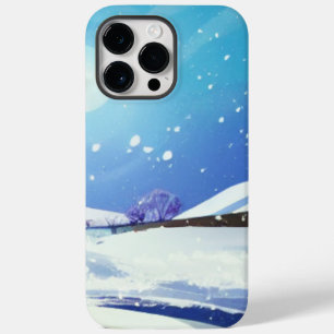 Winter Landscape with Bright Full Moon Case-Mate iPhone 14 Pro Max Case