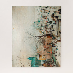 Winter Landscape with Ice Skaters - Avercamp Jigsaw Puzzle