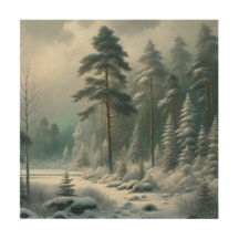 Winter Landscape with Trees