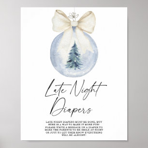 Winter Late night diapers game Poster