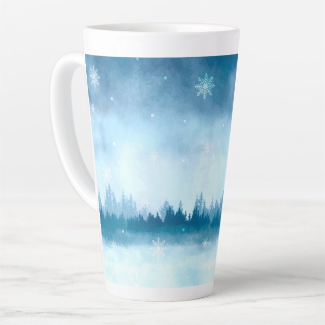 Winter Latte Mug (Left Angle)