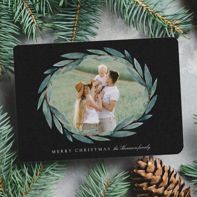 Winter Laurel | Holiday Photo Card (Creator Uploaded)