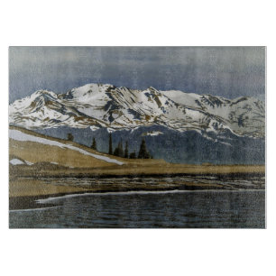 Winter Leadville Colorado Mountain Landscape Cutting Board