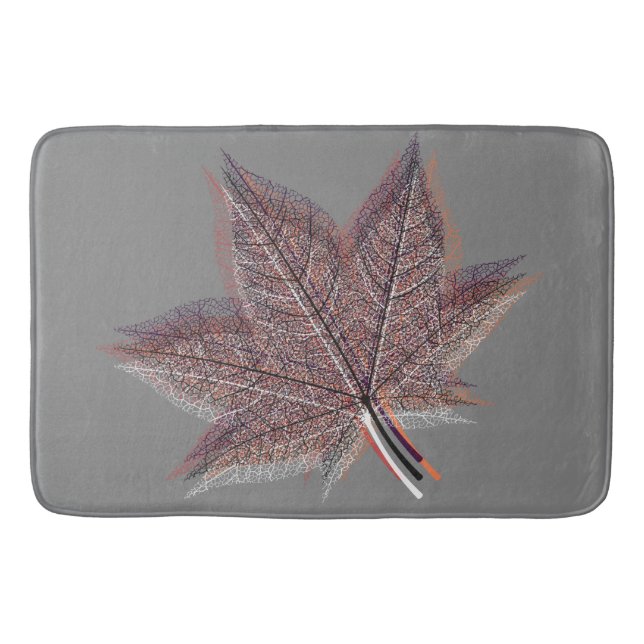 Winter Leaf #3 Bath Mat (Front)