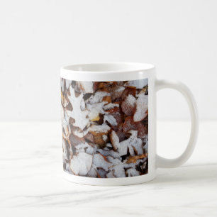 Winter Leaves in Snow Nature Coffee Mug