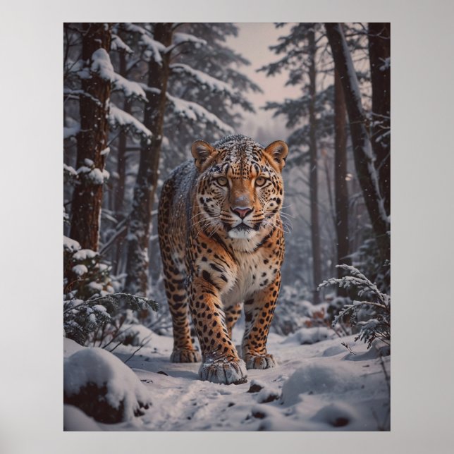 Winter Leopard Poster (Front)