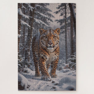 Winter Leopard Puzzle