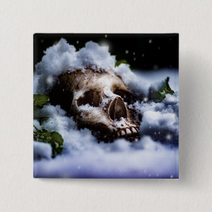 Winter Life IV 15 Cm Square Badge