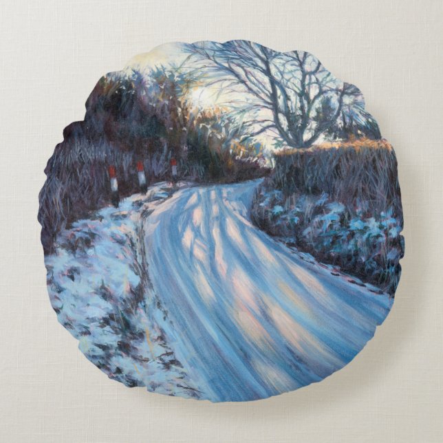 Winter Light Round Cushion (Front)