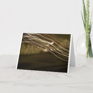 Winter Lights Abstract Photo Holiday Card