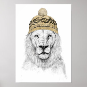 Winter lion poster