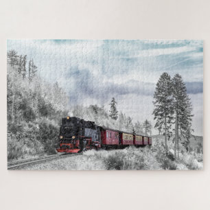 Winter Locomotive Jigsaw Puzzle